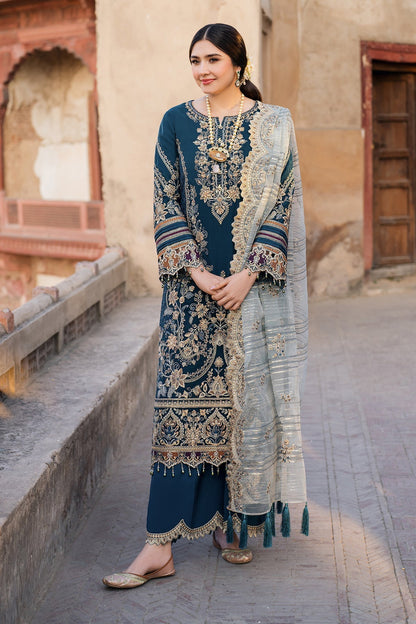 Imrozia Premium | Meeras Luxury Eid 25 | I-223 NEELAM XS Navy Blue Organza