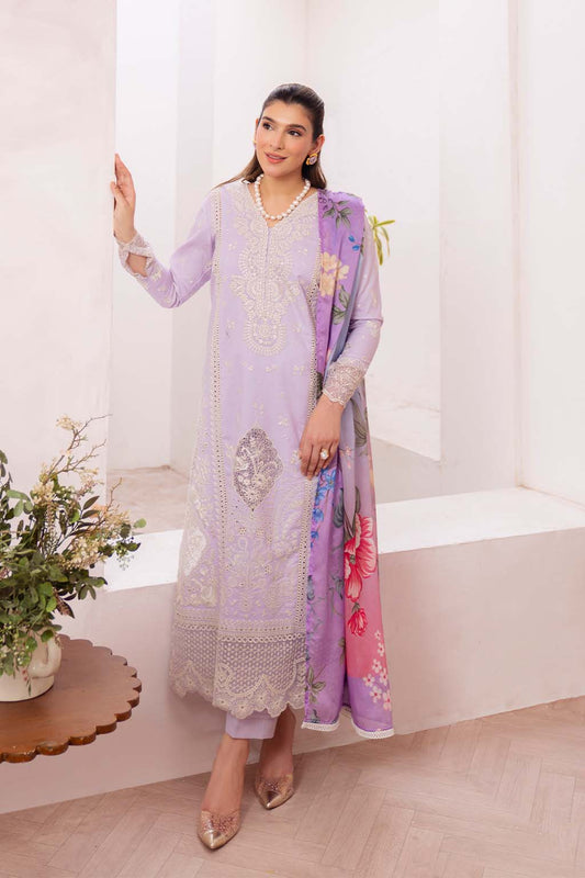 Neeshay | Symphony Luxury Lawn | MUSE XS Light Lavender Lawn