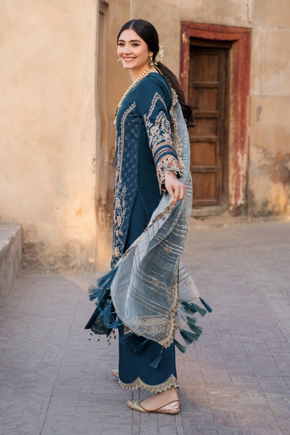Imrozia Premium | Meeras Luxury Eid 25 | I-223 NEELAM S Navy Blue Organza