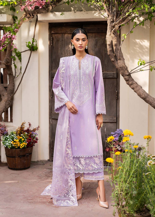 Akbar Aslam | Pret Lawn | CALIN S Lavender Lawn