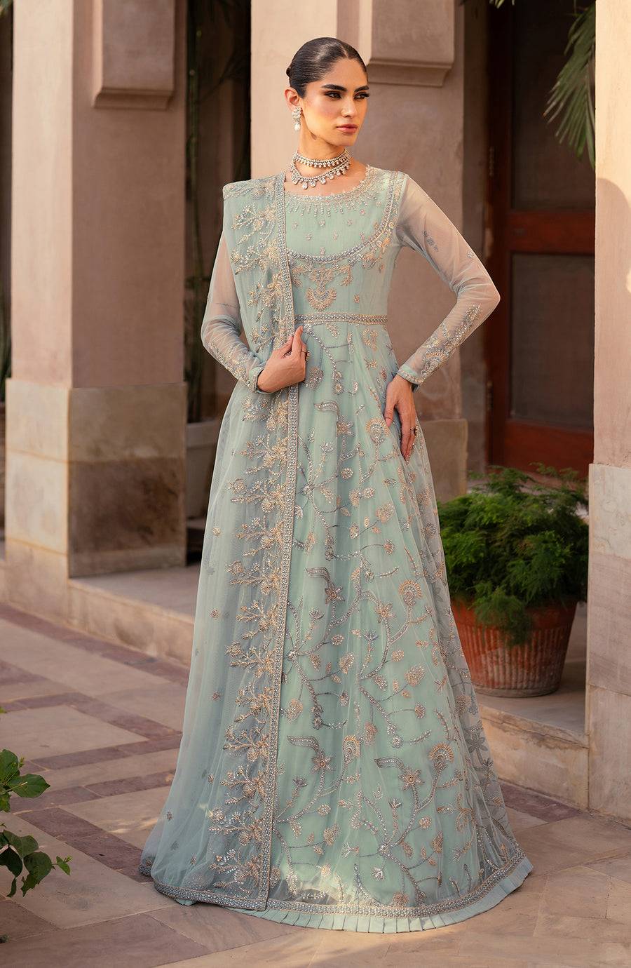 Zarif | Sahiba Formals | UNST-SBA-06 INEESA - Pakistani Designer Dress - by Zarif - Type : Ladies Clothes - 100% Original at Saira Sultan