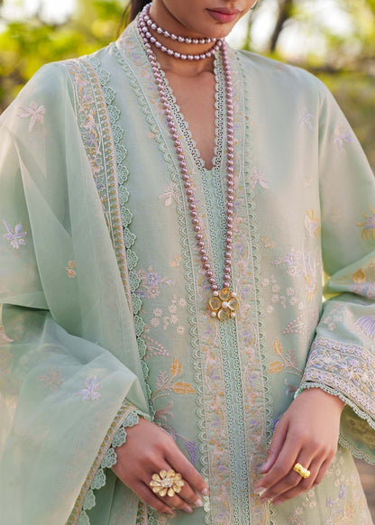 Akbar Aslam | Pret Lawn | CHARME L Green Lawn
