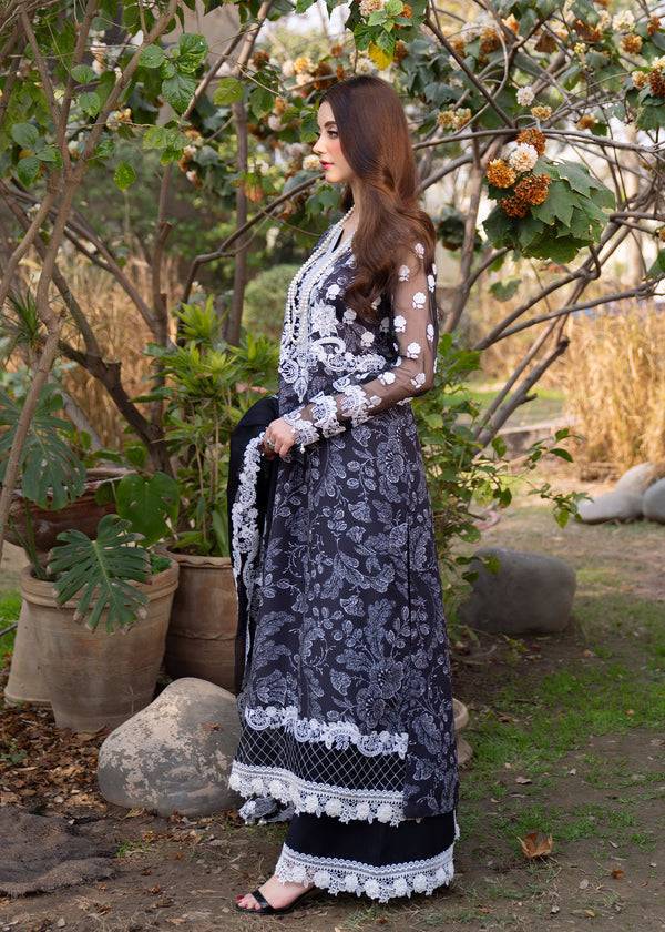 Myeesha | Lamhay Luxury Lawn 25 | Chandni - Pakistani Designer Dress - by Myeesha | Type: Ladies Clothes - 100% Original at Saira Sultan