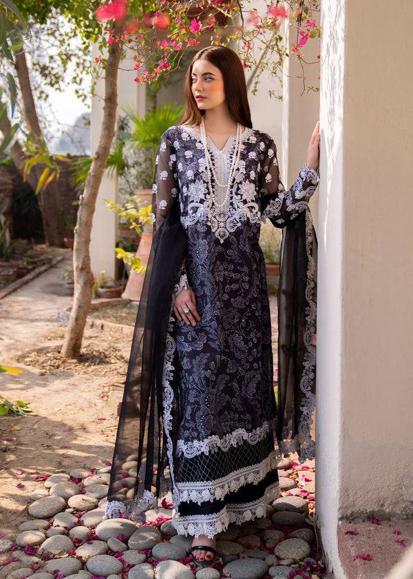 Myeesha | Lamhay Luxury Lawn 25 | Chandni - Pakistani Designer Dress - by Myeesha | Type: Ladies Clothes - 100% Original at Saira Sultan