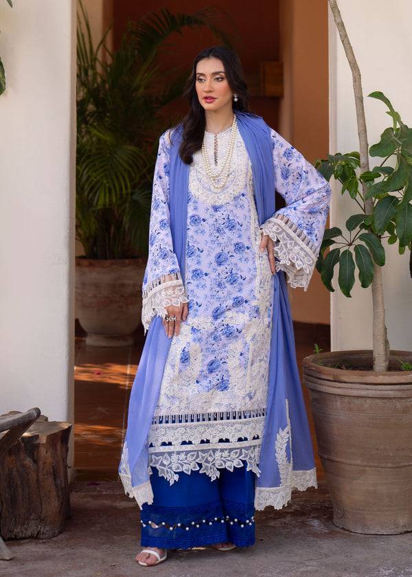 Myeesha | Lamhay Luxury Lawn 25 | Aasma - Pakistani Designer Dress - by Myeesha | Type: Ladies Clothes - 100% Original at Saira Sultan
