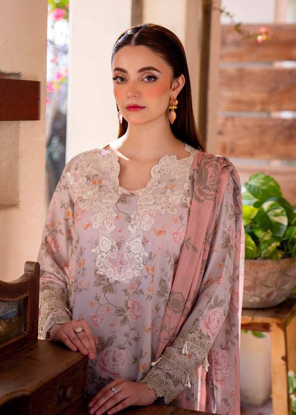 Myeesha | Lamhay Luxury Lawn 25 | Kanwal (Long Shirt) - Pakistani Designer Dress - by Myeesha | Type: Ladies Clothes - 100% Original at Saira Sultan