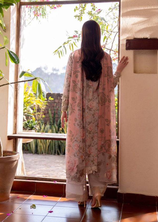 Myeesha | Lamhay Luxury Lawn 25 | Kanwal (Long Shirt) - Pakistani Designer Dress - by Myeesha | Type: Ladies Clothes - 100% Original at Saira Sultan