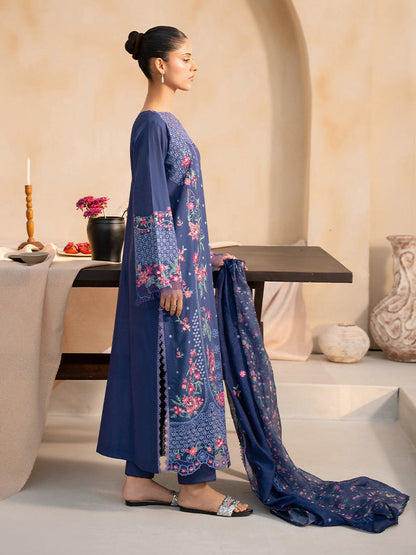 Rajbari | Jahaan Premium Festive Lawn | TALIAH (Jahan) 2-B S Blue Lawn