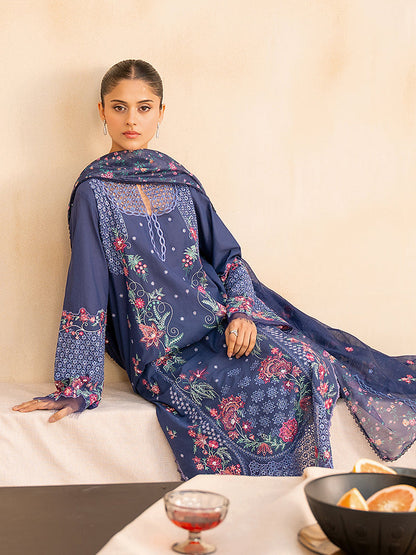 Rajbari | Jahaan Premium Festive Lawn | TALIAH (Jahan) 2-B XL Blue Lawn
