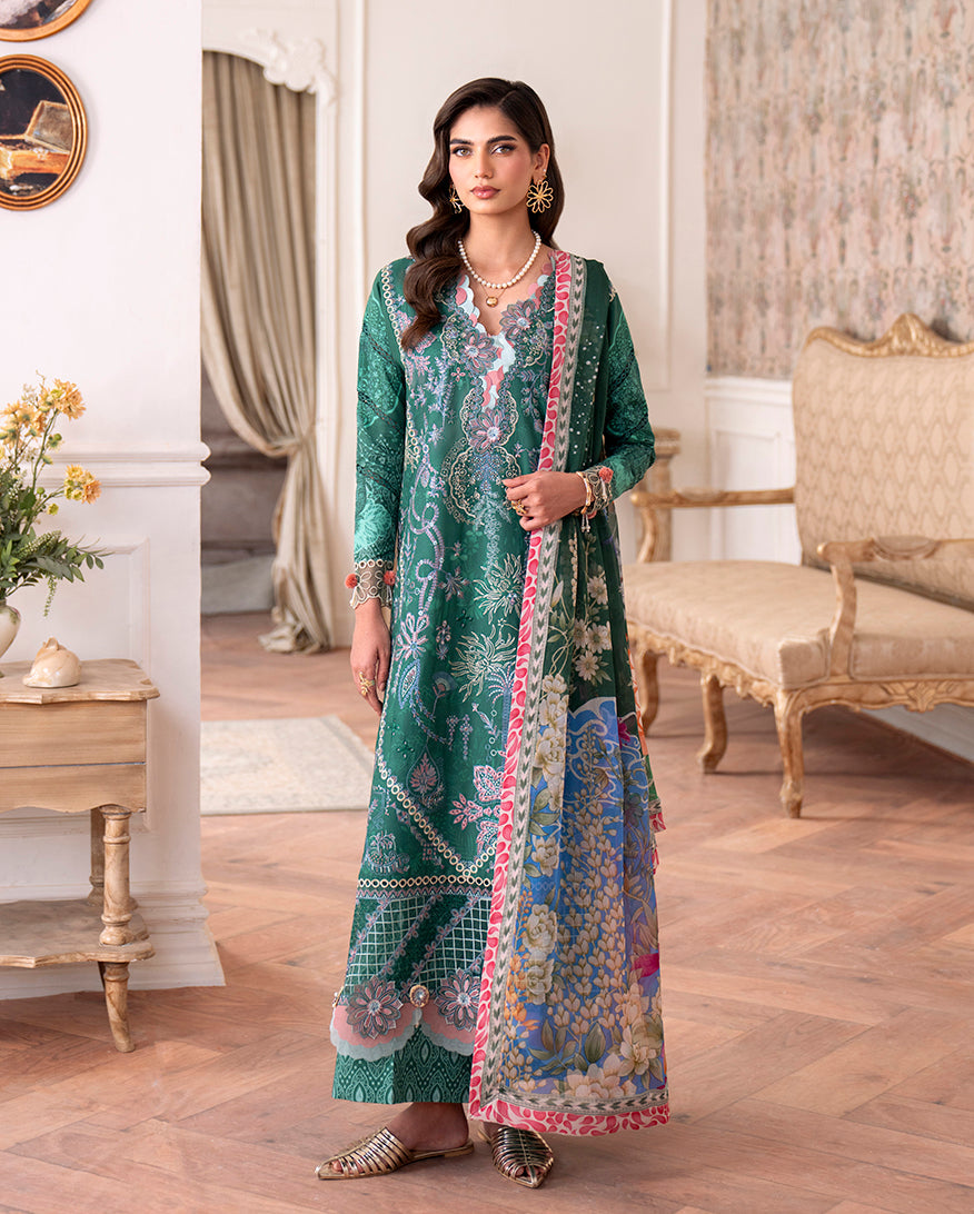 Roheenaz | Aezel Embroidered Cambric | Maham - Pakistani Designer Dress - by Roheenaz - Type : Ladies Clothes - 100% Original at Saira Sultan