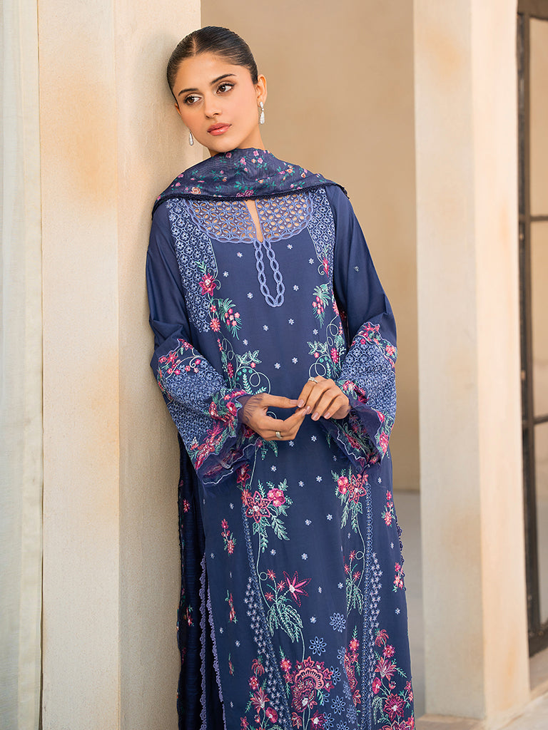 Rajbari | Jahaan Premium Festive Lawn | TALIAH (Jahan) 2-B L Blue Lawn
