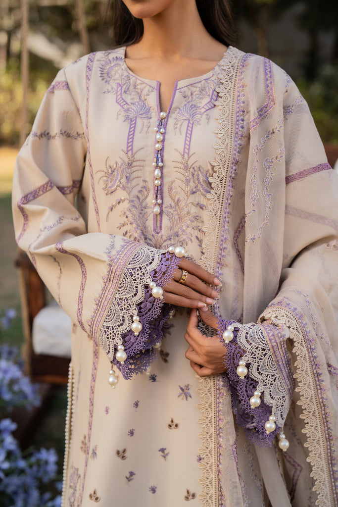 Florent | Chikankari Eid 25 | FLC- 3B M Off White Lawn