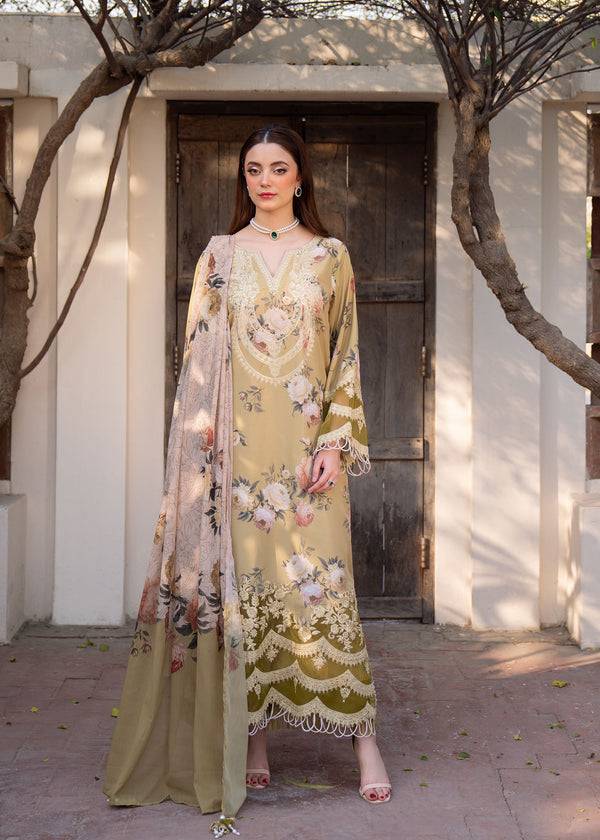 Myeesha | Lamhay Luxury Lawn 25 | Zarnish - Pakistani Designer Dress - by Myeesha | Type: Ladies Clothes - 100% Original at Saira Sultan
