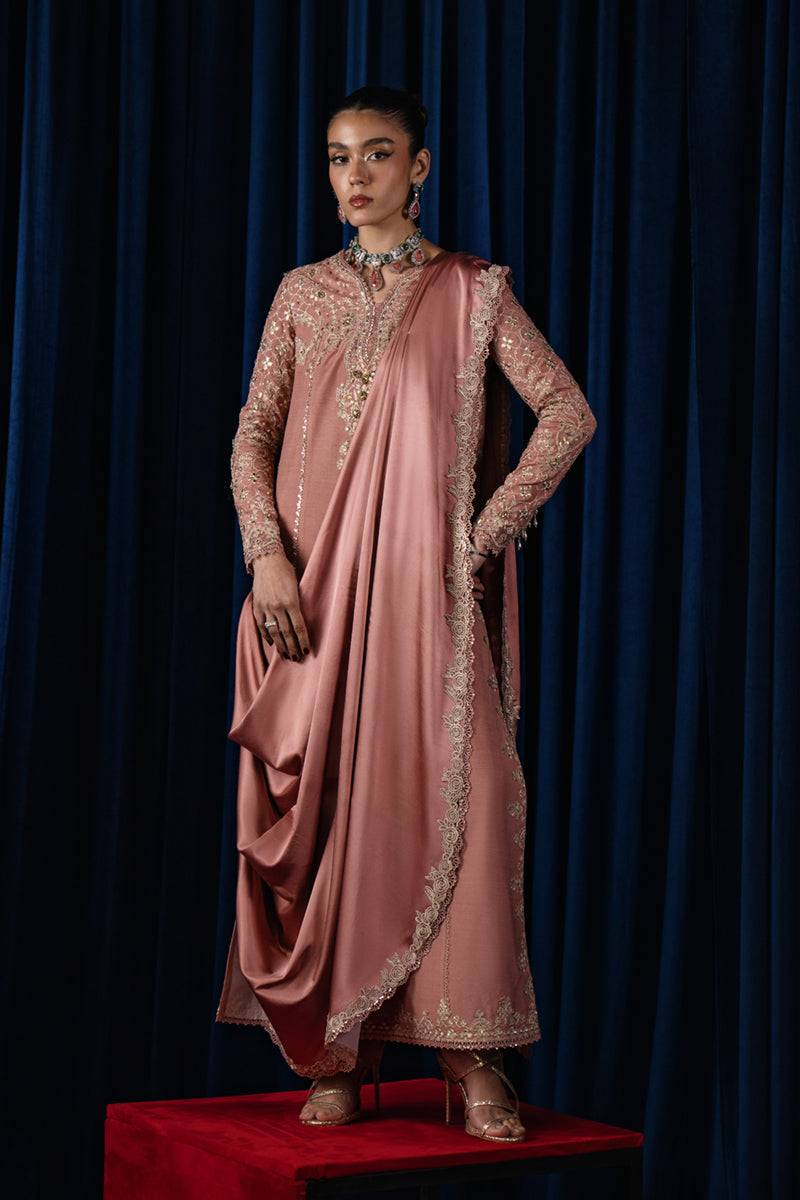 Qalamkar | Luxe Pret | CR-01 NYLA - Pakistani Designer Dress - by Qalamkar | Type: Formal - 100% Original at Saira Sultan
