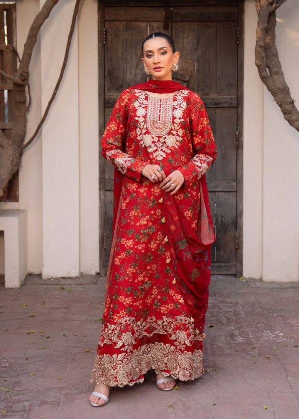 Myeesha | Lamhay Luxury Lawn 25 | Aatish - Pakistani Designer Dress - by Myeesha | Type: Ladies Clothes - 100% Original at Saira Sultan