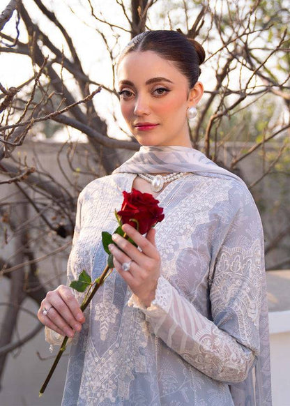 Myeesha | Lamhay Luxury Lawn 25 | Aabroo - Pakistani Designer Dress - by Myeesha | Type: Ladies Clothes - 100% Original at Saira Sultan