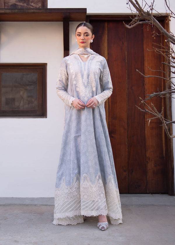 Myeesha | Lamhay Luxury Lawn 25 | Aabroo - Pakistani Designer Dress - by Myeesha | Type: Ladies Clothes - 100% Original at Saira Sultan