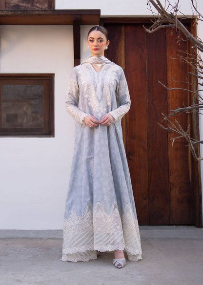 Myeesha | Lamhay Luxury Lawn 25 | Aabroo - Pakistani Designer Dress - by Myeesha | Type: Ladies Clothes - 100% Original at Saira Sultan