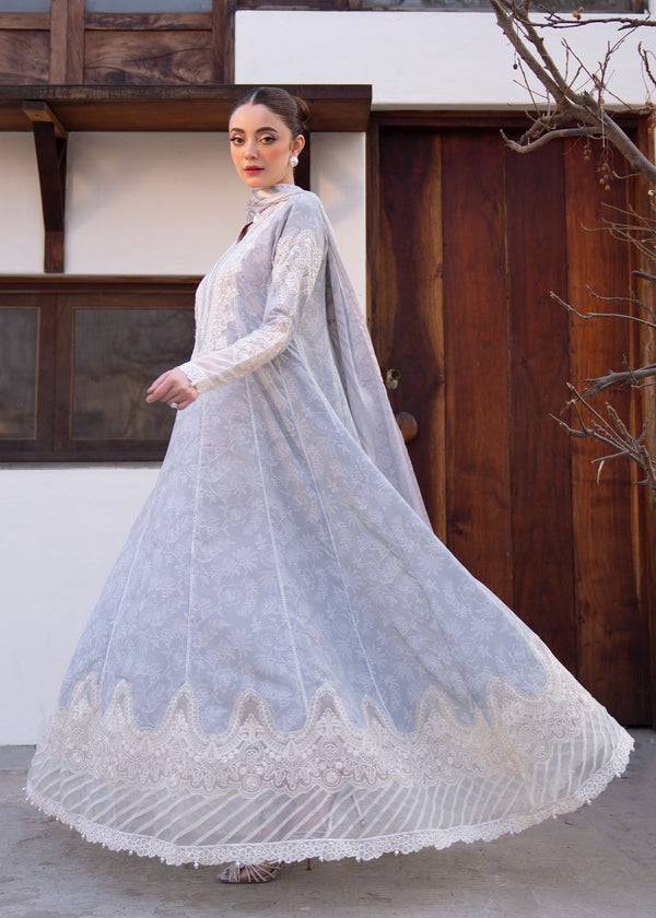 Myeesha | Lamhay Luxury Lawn 25 | Aabroo - Pakistani Designer Dress - by Myeesha | Type: Ladies Clothes - 100% Original at Saira Sultan