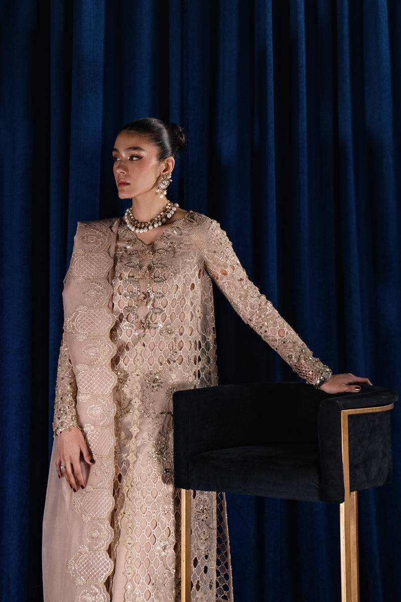 Qalamkar | Luxe Pret | CR-02 MARIYA - Pakistani Designer Dress - by Qalamkar | Type: Formal - 100% Original at Saira Sultan