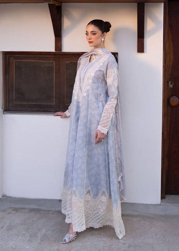 Myeesha | Lamhay Luxury Lawn 25 | Aabroo - Pakistani Designer Dress - by Myeesha | Type: Ladies Clothes - 100% Original at Saira Sultan