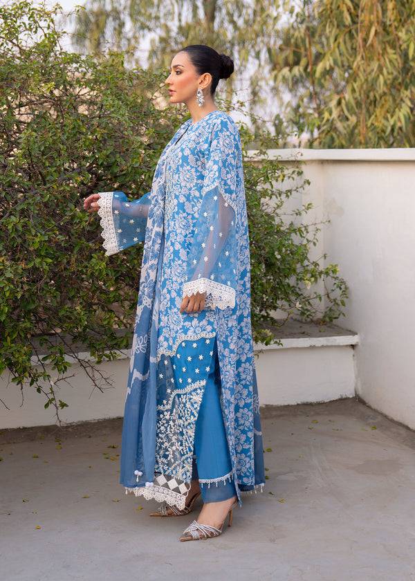 Myeesha | Lamhay Luxury Lawn 25 | Zarposh - Pakistani Designer Dress - by Myeesha | Type: Ladies Clothes - 100% Original at Saira Sultan