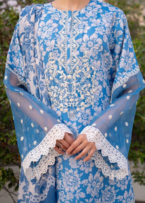 Myeesha | Lamhay Luxury Lawn 25 | Zarposh - Pakistani Designer Dress - by Myeesha | Type: Ladies Clothes - 100% Original at Saira Sultan