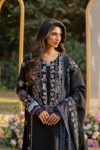 Florent | Chikankari Eid 25 | FLC- 2A M Black Lawn