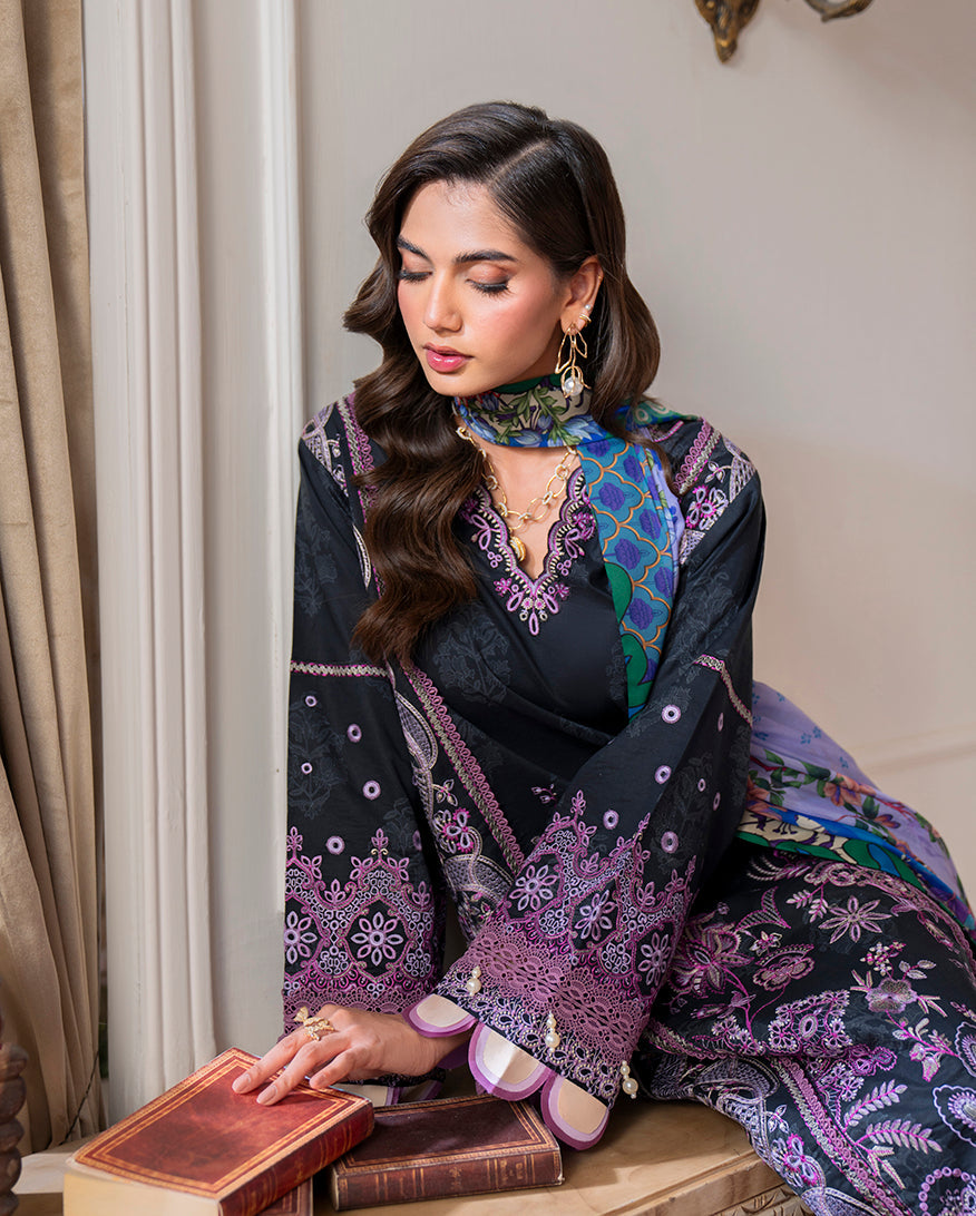 Roheenaz | Aezel Embroidered Cambric | Emera - Pakistani Designer Dress - by Roheenaz - Type : Ladies Clothes - 100% Original at Saira Sultan