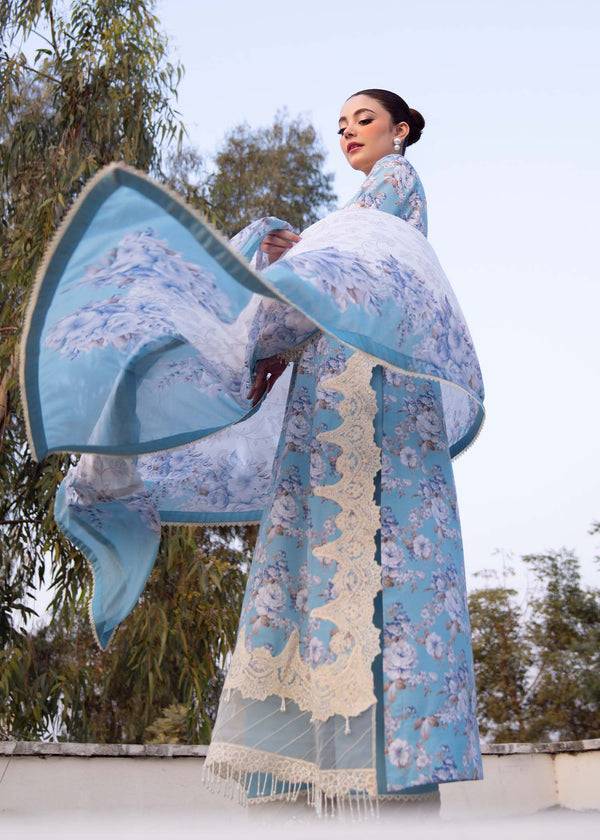Myeesha | Lamhay Luxury Lawn 25 | Shabnam - Pakistani Designer Dress - by Myeesha | Type: Ladies Clothes - 100% Original at Saira Sultan