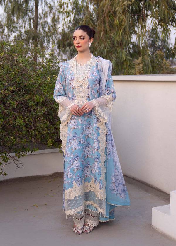 Myeesha | Lamhay Luxury Lawn 25 | Shabnam - Pakistani Designer Dress - by Myeesha | Type: Ladies Clothes - 100% Original at Saira Sultan