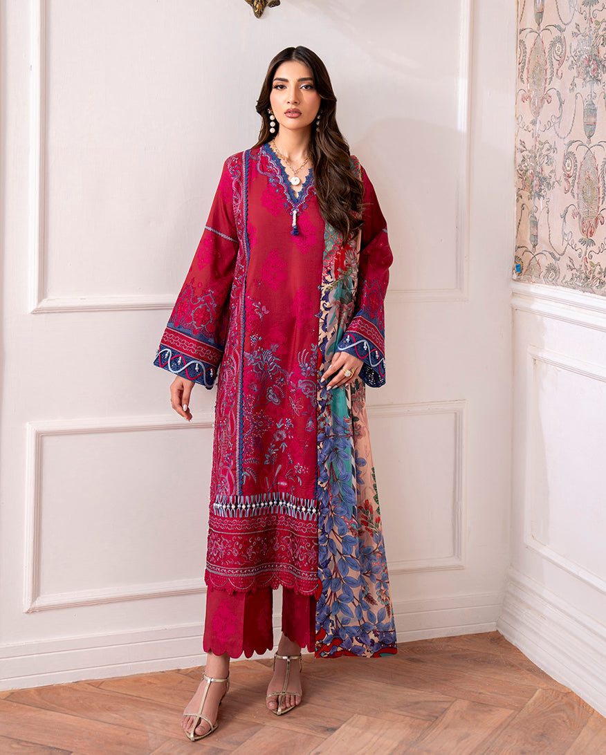 Roheenaz | Aezel Embroidered Cambric | Oriva - Pakistani Designer Dress - by Roheenaz - Type : Ladies Clothes - 100% Original at Saira Sultan