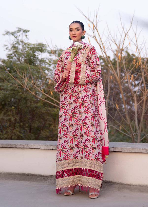 Myeesha | Lamhay Luxury Lawn 25 | Gulab - Pakistani Designer Dress - by Myeesha | Type: Ladies Clothes - 100% Original at Saira Sultan