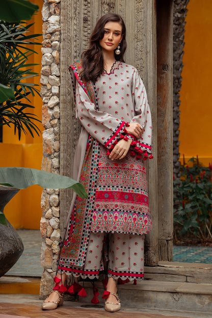 Charizma | C Prints Winter 25 |  3-PC Unstitched Printed Linen Collection CPW5-01 - Pakistani Designer Dress - by Charizma - Type : Ladies Clothes - 100% Original at Saira Sultan