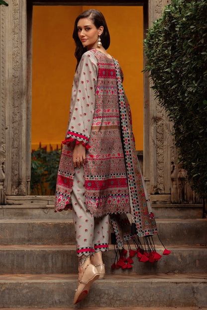 Charizma | C Prints Winter 25 |  3-PC Unstitched Printed Linen Collection CPW5-01 - Pakistani Designer Dress - by Charizma - Type : Ladies Clothes - 100% Original at Saira Sultan