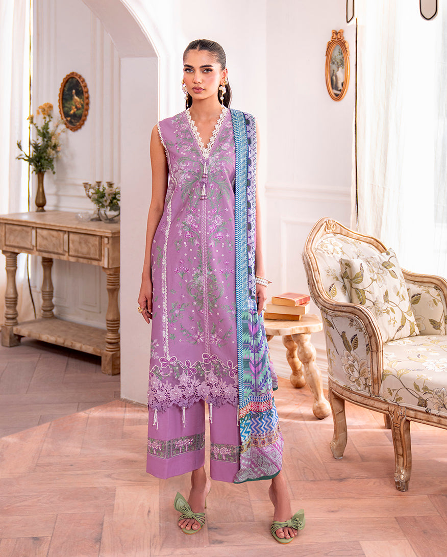 Roheenaz | Aezel Embroidered Cambric | Laila - Pakistani Designer Dress - by Roheenaz - Type : Ladies Clothes - 100% Original at Saira Sultan
