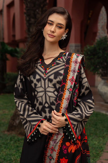 Charizma | C Prints Winter 25 |  3-PC Unstitched Printed Linen Collection CPW5-06 - Pakistani Designer Dress - by Charizma - Type : Ladies Clothes - 100% Original at Saira Sultan