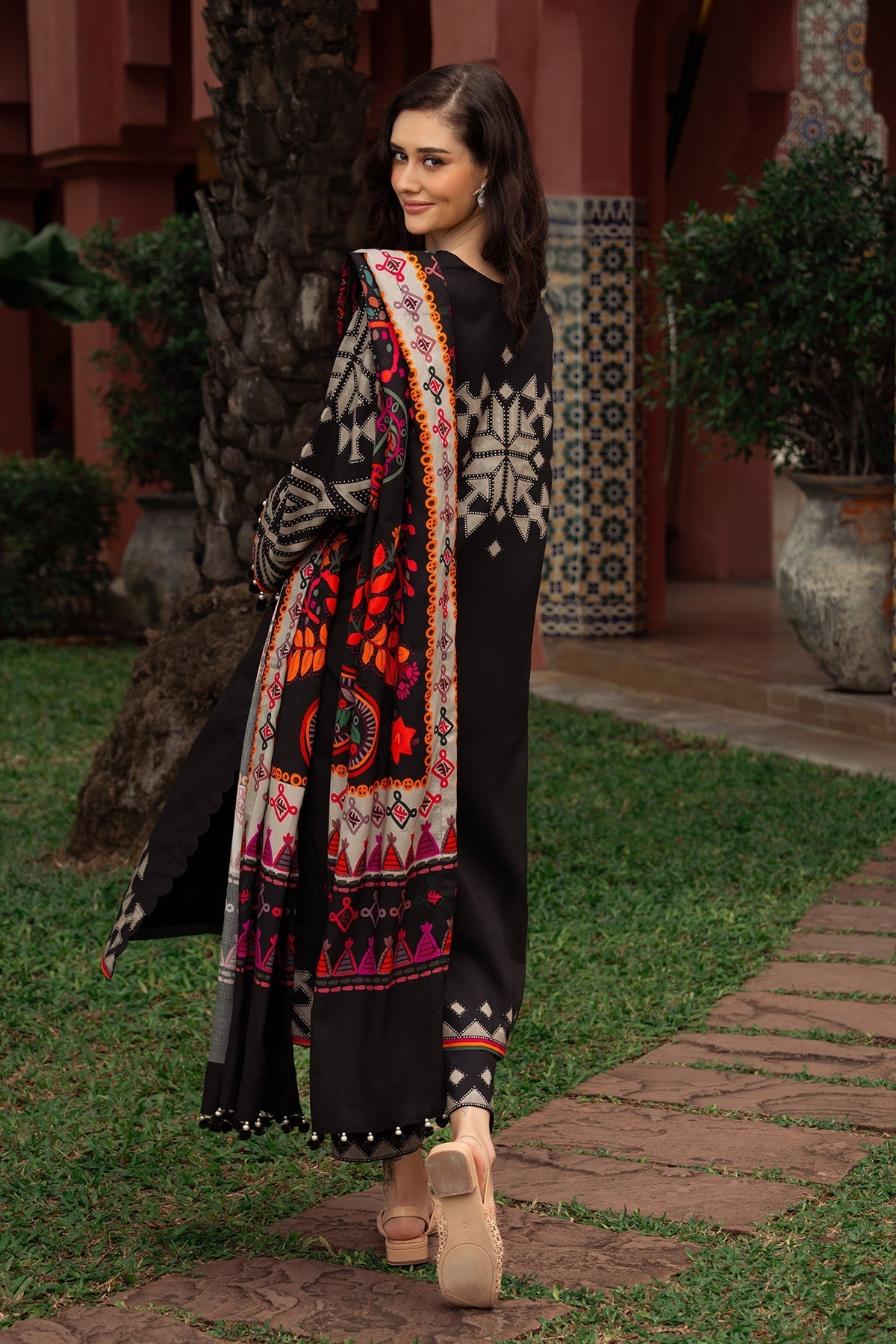 Charizma | C Prints Winter 25 |  3-PC Unstitched Printed Linen Collection CPW5-06 - Pakistani Designer Dress - by Charizma - Type : Ladies Clothes - 100% Original at Saira Sultan