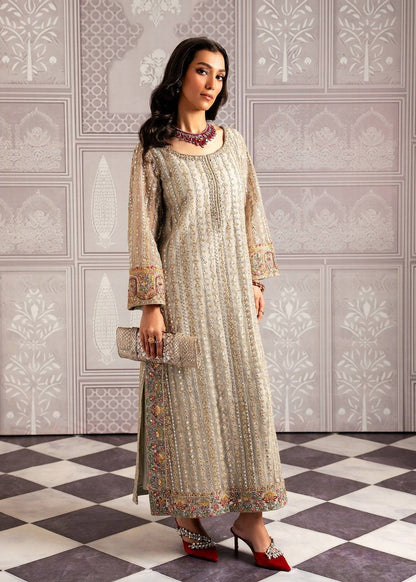 Mahgul | Echoes of Elara | Mint Gold - Pakistani Designer Dress - by Mahgul | Type: Ladies Clothes - 100% Original at Saira Sultan