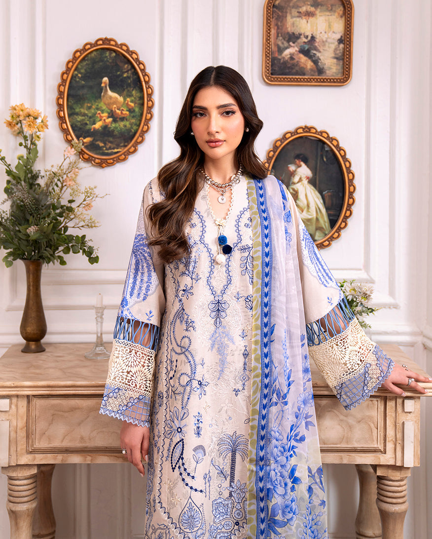 Roheenaz | Aezel Embroidered Cambric | Eleen - Pakistani Designer Dress - by Roheenaz - Type : Ladies Clothes - 100% Original at Saira Sultan
