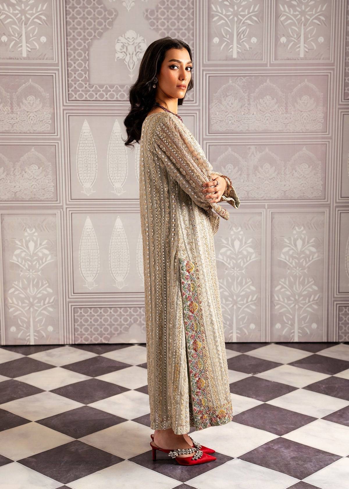 Mahgul | Echoes of Elara | Mint Gold - Pakistani Designer Dress - by Mahgul | Type: Ladies Clothes - 100% Original at Saira Sultan