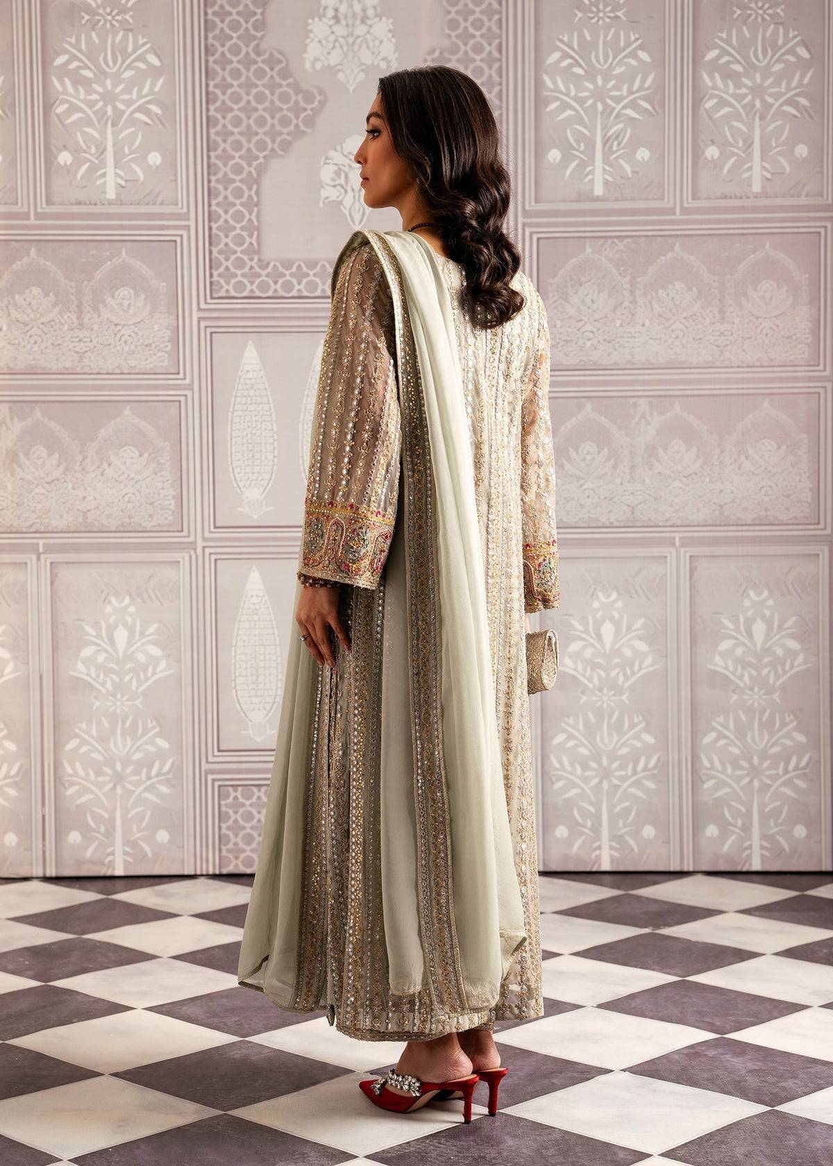 Mahgul | Echoes of Elara | Mint Gold - Pakistani Designer Dress - by Mahgul | Type: Ladies Clothes - 100% Original at Saira Sultan