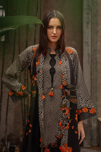 Charizma | C Prints Winter 25 |  3-PC Unstitched Printed Linen Collection CPW5-08 - Pakistani Designer Dress - by Charizma - Type : Ladies Clothes - 100% Original at Saira Sultan