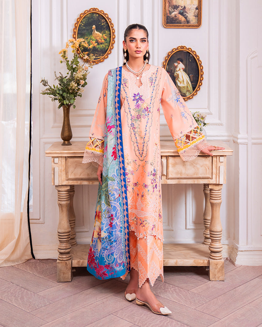 Roheenaz | Aezel Embroidered Cambric | Amal - Pakistani Designer Dress - by Roheenaz - Type : Ladies Clothes - 100% Original at Saira Sultan
