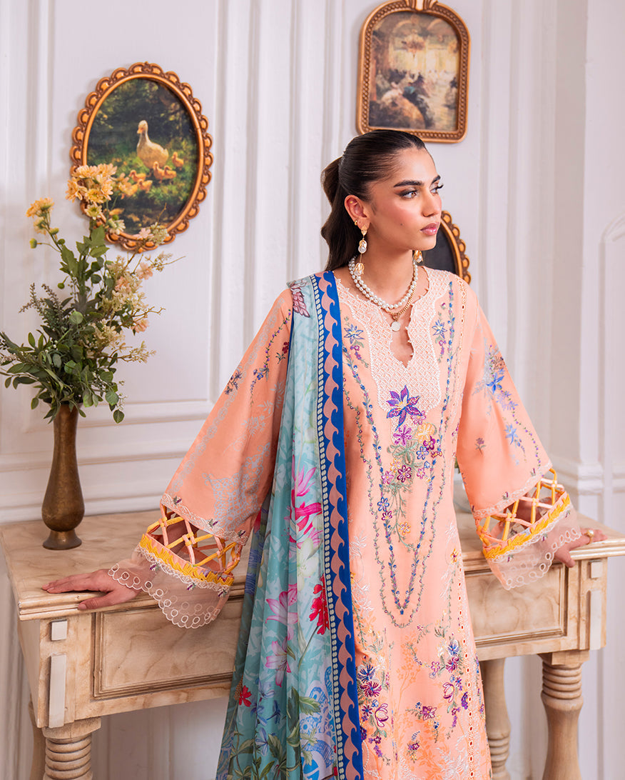 Roheenaz | Aezel Embroidered Cambric | Amal - Pakistani Designer Dress - by Roheenaz - Type : Ladies Clothes - 100% Original at Saira Sultan