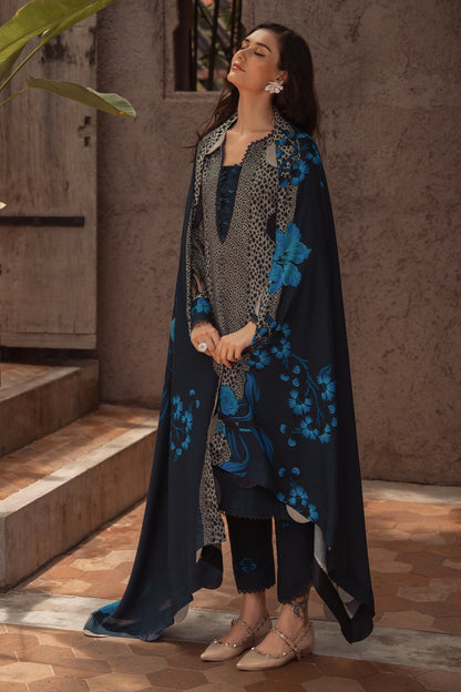 Charizma | C Prints Winter 25 |  3-PC Unstitched Printed Linen Collection CPW5-02 - Pakistani Designer Dress - by Charizma - Type : Ladies Clothes - 100% Original at Saira Sultan