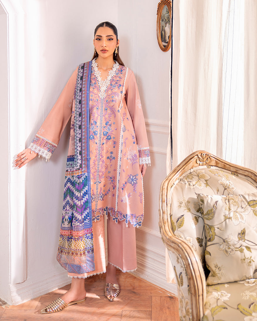 Roheenaz | Aezel Embroidered Cambric | Wareesha - Pakistani Designer Dress - by Roheenaz - Type : Ladies Clothes - 100% Original at Saira Sultan
