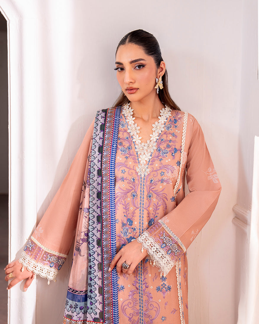 Roheenaz | Aezel Embroidered Cambric | Wareesha - Pakistani Designer Dress - by Roheenaz - Type : Ladies Clothes - 100% Original at Saira Sultan
