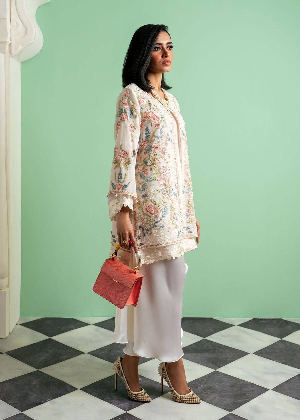 Mahgul | Echoes of Elara | Soft Dust - Pakistani Designer Dress - by Mahgul | Type: Ladies Clothes - 100% Original at Saira Sultan