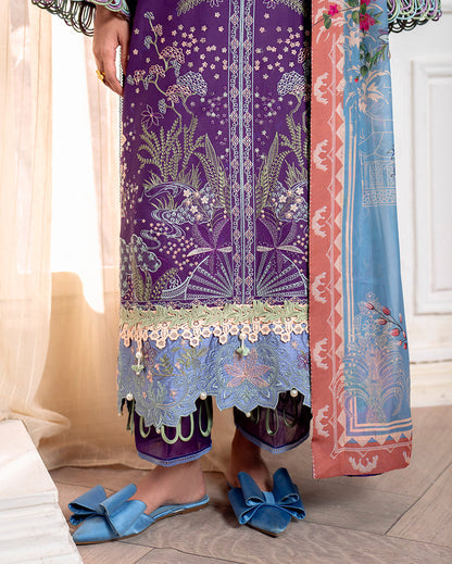 Roheenaz | Aezel Embroidered Cambric | Emaan - Pakistani Designer Dress - by Roheenaz - Type : Ladies Clothes - 100% Original at Saira Sultan